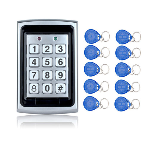 Metal RFID Access Control with 10 Key Fobs