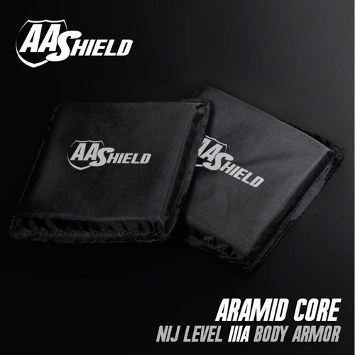 AA Shield Bullet Proof Soft Panel Body Armor Inserts Plate Aramid Core Self Defense Supply NIJ Lvl IIIA 3A 6x6 Pair